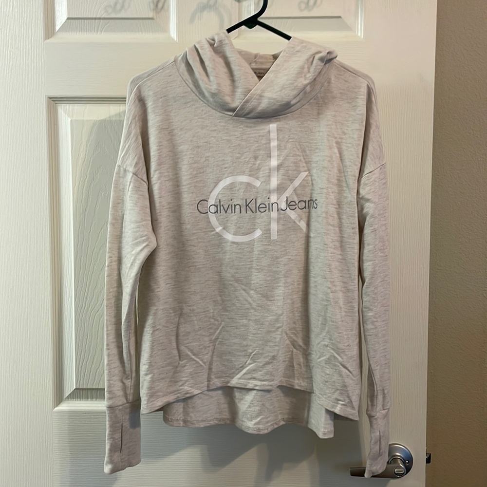 Calvin Klein cream hoodie